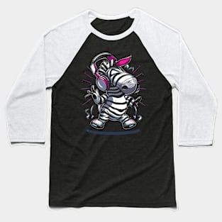 Zebra Survival Techniques Baseball T-Shirt